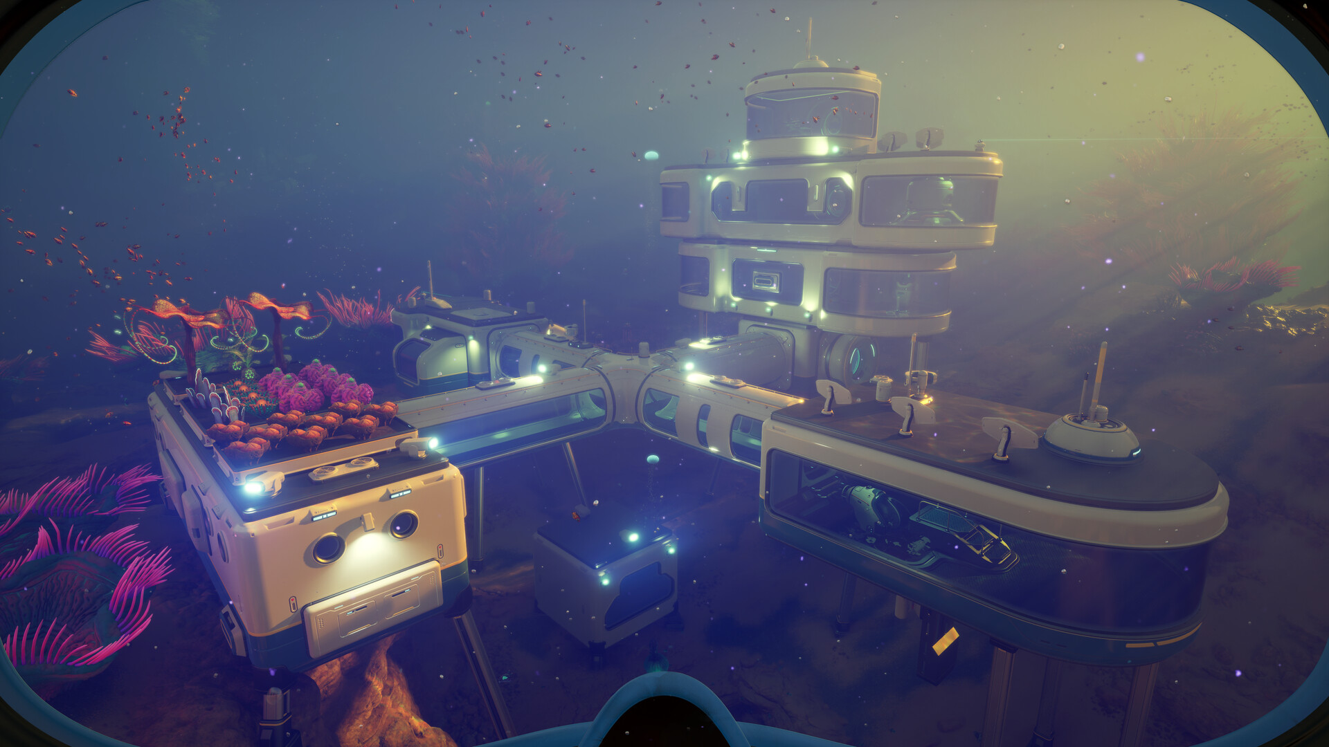 Capture de Subnautica 2 montrant un biome sous-marin