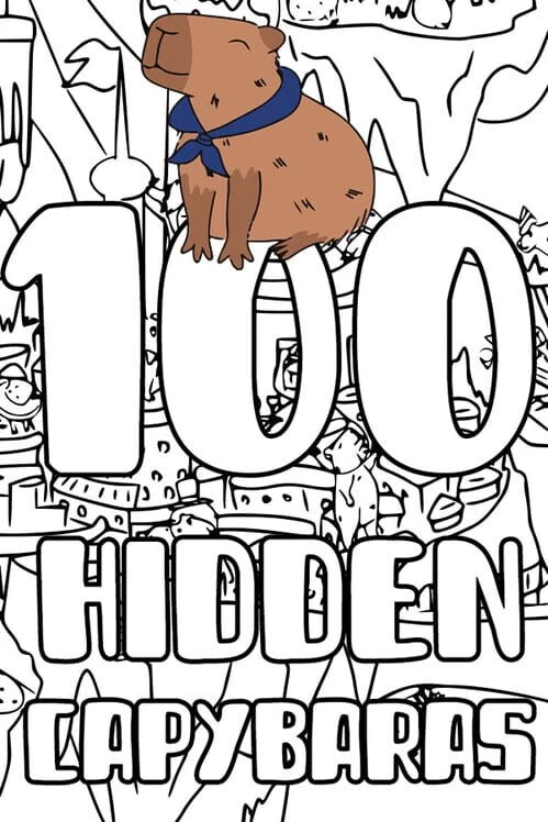 Couverture de 100 Hidden Capybaras