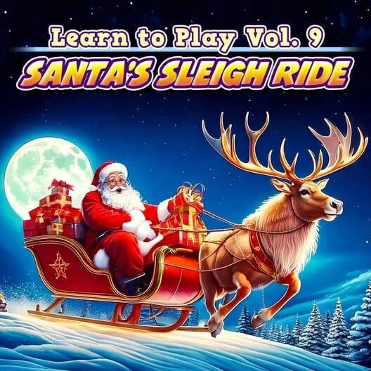 Couverture de Learn to Play Vol. 9: Santa's Sleigh Ride