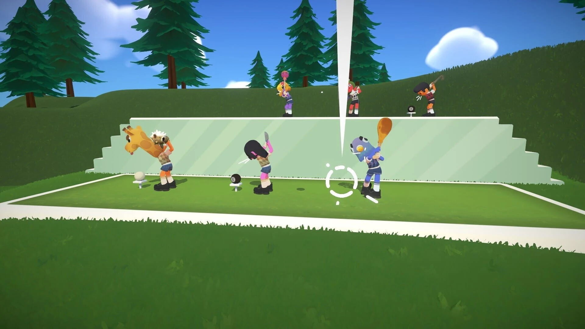 Super Battle Golf - bonus et items en plein parcours
